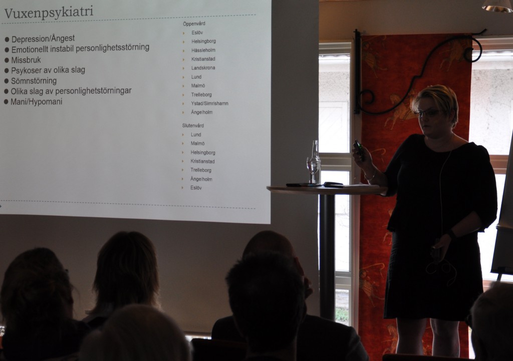 Marlen Jensen berättar om hur Psykiatrin fungerar inom Region Skåne